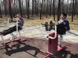  День здоровья в городском парке культуры и отдыха. Ученики 5 класса и классный руководитель Елена Сергеевна Сосина. 